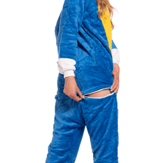 Nikcorp Jednodijelna kigurumi pidžama Sonic kostim za odrasle, plava, veličina XL (175-185 cm)