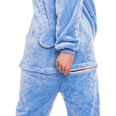 Nikcorp Jednodijelna pidžama kigurumi onesie kostim Stitch plavi za odrasle XL (175-185 cm)