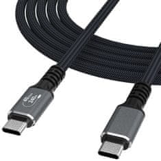 MG WPS-UY41S kabel USB-C / Thunderbolt 4 4K 240W 1m, crno