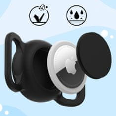 MG DogTag maska za Apple AirTag za pseću ogrlicu, crna