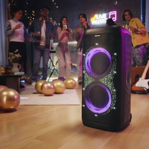 Party Thunder prenosni zvočnik, črn 