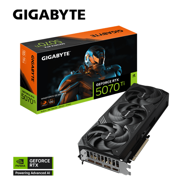 Grafična kartica GIGABYTE GeForce RTX 5070 Ti WINDFORCE OC