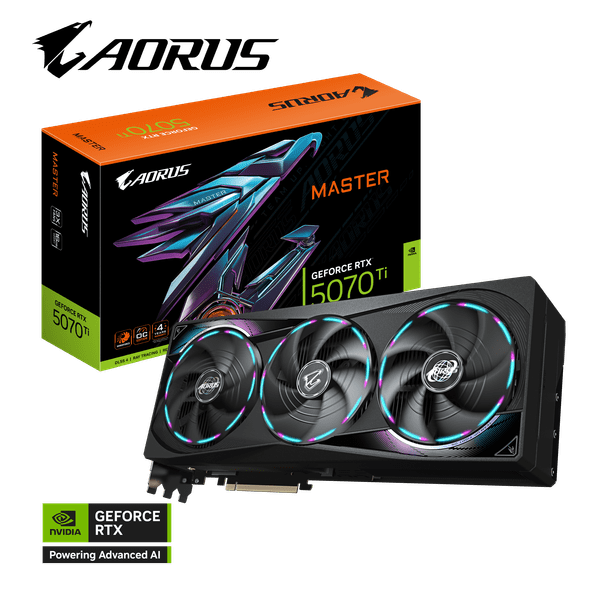 Grafična kartica AORUS GeForce RTX 5070 Ti MASTER 16G