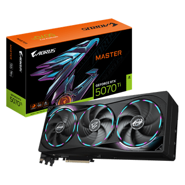 Gigabyte Grafička kartica AORUS GeForce RTX 5070 Ti MASTER 16G, 16GB GDDR7, PCI-E 5.0 (GV-N507TAORUS M-16GD)