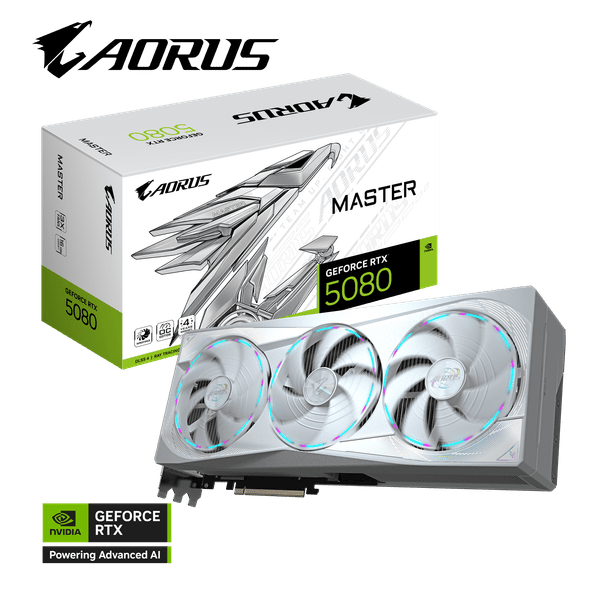 Grafična kartica AORUS GeForce RTX 5080 MASTER ICE 16G