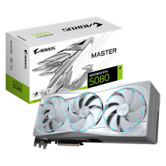Gigabyte AORUS GeForce RTX 5080 MASTER ICE 16G grafička kartica, 16GB GDDR7, PCI-E 5.0 (GV-N5080AORUSM ICE-16GD)