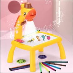 JOJOY® Interaktivni projektor za crtanje za djecu – LED projiciranje, 24 uzorka, komplet flomastera | GIGIDRAW