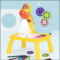 JOJOY® Interaktivni projektor za crtanje za djecu – LED projiciranje, 24 uzorka, komplet flomastera | GIGIDRAW