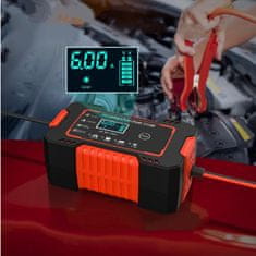 JOIRIDE® Inteligentni punjač akumulatora 12V 6A za vozila, motore i baterije | EMERGIX