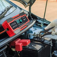 JOIRIDE® Inteligentni punjač akumulatora 12V 6A za vozila, motore i baterije | EMERGIX