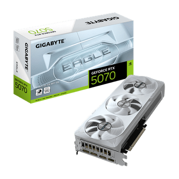 Gigabyte GeForce RTX 5070 EAGLE OC ICE SFF 12G grafička kartica, 12GB GDDR7 (GV-N5070EAGLEOC ICE-12GD)