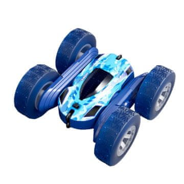 Netscroll Daljinski upravljani kaskaderski auto s 360° trikovima i vožnjom po svim terenima, za djecu 6+, plava boja, auto koji juri, skače i okreće se, savršen poklon, DriftCar