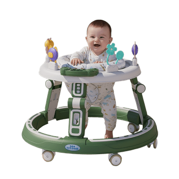 Tavalax 360° podesiva dječja hodalica s AI glazbenom igraćom pločom i tihim kotačima