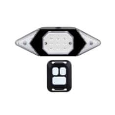 Netscroll Stražnje biciklističko svjetlo s bežičnim pokazivačima smjera, USB punjivo i vodootporno, snažno LED svjetlo za noćnu vožnju, RearLightIndicator