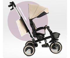 MoMi IVI 3u1 dječja kolica / bicikl / tricikl, višenamjenska, podesiva, sklopiva, crna/bež