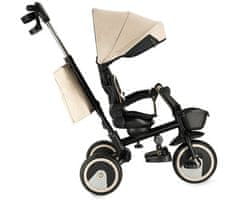 MoMi IVI 3u1 dječja kolica / bicikl / tricikl, višenamjenska, podesiva, sklopiva, crna/bež