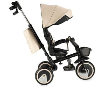MoMi IVI 3u1 dječja kolica / bicikl / tricikl, višenamjenska, podesiva, sklopiva, crna/bež