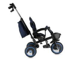 MoMi IVI 3u1 IVI 3u1 dječja kolica / bicikl / tricikl, višenamjenska, podesiva, sklopiva, crna i plava