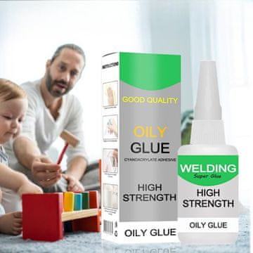 Netscroll Višenamjensko sekundno ljepilo s brzim sušenjem i snažnim prianjanjem za metal, drvo, plastiku i staklo, 50 g, OilyGlue