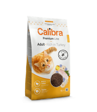 Calibra Premium Adult suha hrana za odrasle mačke, puretina, 10 kg
