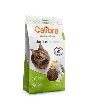 Calibra Premium sterilizirana suha hrana za odrasle mačke i perad, 10 kg