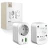 Tech-protect TA100 putni adapter US / EU, bijela
