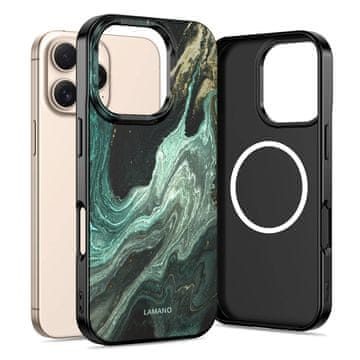 Tech-protect Lamano MagSafe maska za iPhone 16 Pro, verde aura
