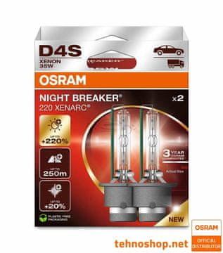 Osram XENON ŽARULJA D4S 66440XN2-2HB XENARC NIGHT BREAKER 220 35W P32d-5 2HB
