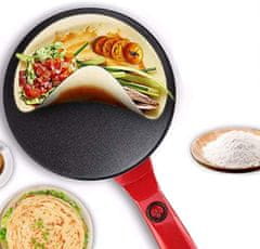 HOME & MARKER® Tava za palačinke promjera 20 cm, prijenosna non-stick palačinkarka za doručak i tortilje | CREPEMASTER