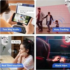 HOME & MARKER® Prenosna WiFi sigurnosna kamera u obliku žarulje, 1080p, noćni vid i dvosmjerni zvuk | BULBCAM