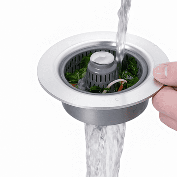 HOME & MARKER® Filter za sudoper, inox cjedilo i čep protiv začepljenja i neugodnih mirisa | DRAINIPRO