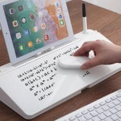 HOME & MARKER® Stolna ploča za pisanje s pretincem – držač za tablet i telefon, marker, desktop organizator | DESKNOTE