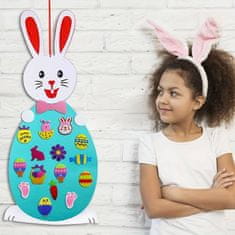 JOJOY® Uskrsni kreativni set za djecu – DIY dekoracije, edukativna igra, 17 filcanih ukrasa | BUNNYSTER