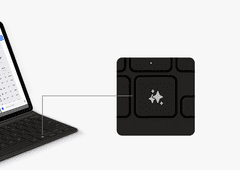 Samsung Ai Key futrola s tipkovnicom za Galaxy Tab S9/S9 FE/S10 FE/S10 Lite, crna
