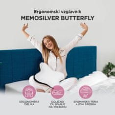 Vitapur MemoSilver Butterfly jastuk za spavanje, 45x54cm
