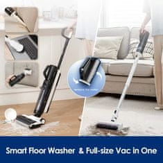 Tineco FLOOR ONE S5 Combo Power Kit, bežični usisavač i perač 5-u-1, iLoop senzor, crni