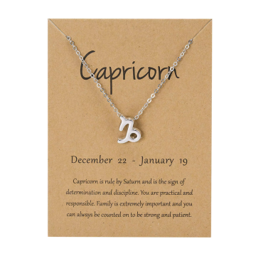 BestDeals Ogrlica astrološkog znaka Jarac, horoskopski lančić – astrologija