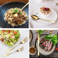 HOME & MARKER® Komplet pribora za jelo 24 dijela od nehrđajućeg čelika za 6 osoba | LUXCUTLERY