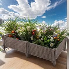 HOME & MARKER® Vrtnarski zaboj za uzgoj biljaka, mini kutija za povrće i začine, samostojeća | BOTANITKO