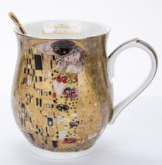 Šalica sa žlicom s dekorom Gustava Klimta Poljubac