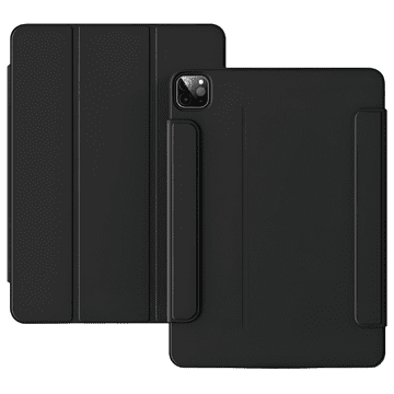 Nikcorp Zaštitna magnetska preklopna maska za iPad Pro 11 (2021/20), tanka futrola s funkcijom buđenja/spavanja, crna