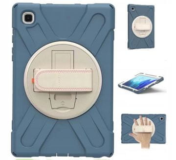 Nikcorp Oklopna maska za iPad Air 4/5 10.9 s rotirajućim stalkom i držačem za ruku, robusna zaštitna futrola otporna na udarce