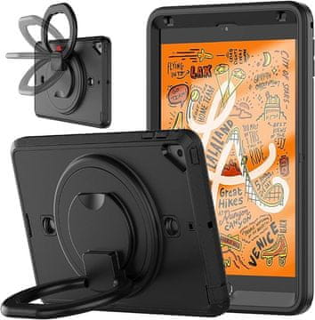 Nikcorp Zaštitna maska za iPad Mini 5/4 7.9" s rotirajućim stalkom i naramenicom, otporna na udarce, crna