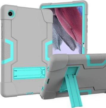 Nikcorp Izdržljiva zaštitna maska za Samsung Galaxy Tab A 8.0 2019 (T290/T295) s okretnim stalkom i držačem za olovku, siva