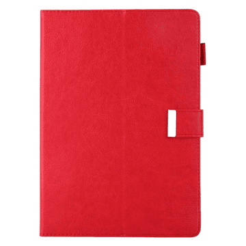 Nikcorp Preklopna torbica za iPad 9.7" (2016) - elegantna crvena zaštitna futrola s novčanikom i stalkom, umjetna koža