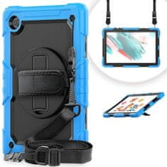 Nikcorp Robusna zaštitna maska za Samsung Galaxy Tab A8 10.5 (SM-X200) s 360° rotirajućim stalkom i ručkom, otporna na udarce