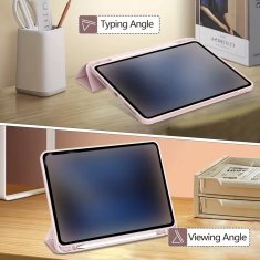 Nikcorp Izdržljiva magnetska maska za iPad Mini 6 s držačem za olovku i stalkom, automatsko buđenje/spavanje, roza