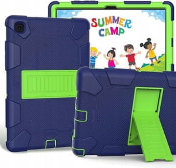 Nikcorp Oklopna zaštitna maska za Samsung Galaxy Tab A8 10.5" (2021) s postoljem, otporna na udarce, tamnoplavo-zelena