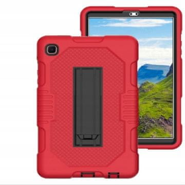 Nikcorp Oklopna zaštitna maska za tablet Huawei Matepad T8 8.0 sa stalkom, dvoslojna hibridna futrola otporna na udarce, crvena