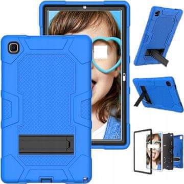 Nikcorp Oklopna maska za Samsung Galaxy Tab A7 10.4" s ugrađenim postoljem, trodijelna zaštitna futrola otporna na udarce, plava